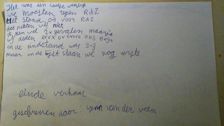 De E1 komt terug van een 0-3 achterstand
