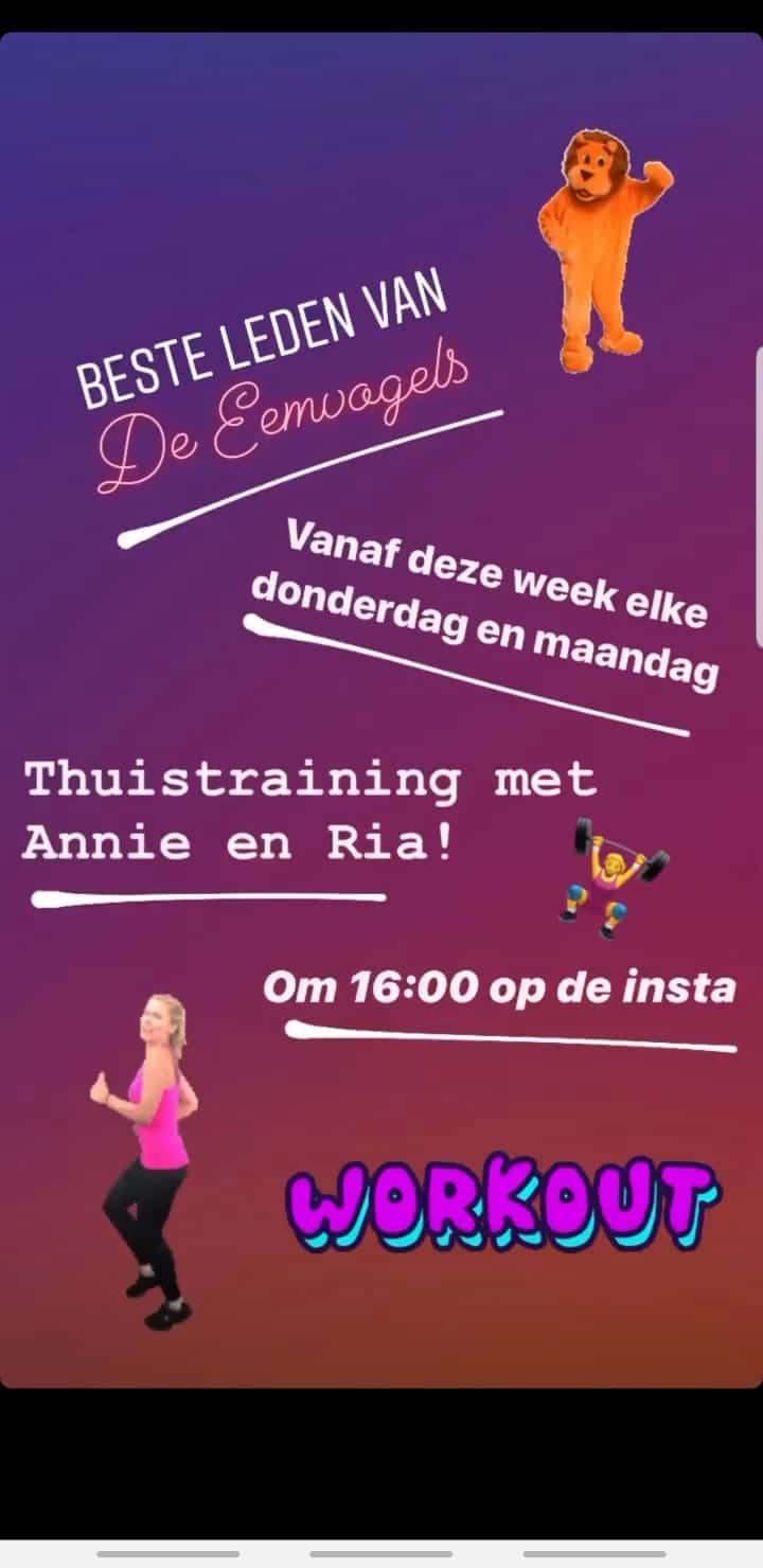Thuistraining met Annie en Ria