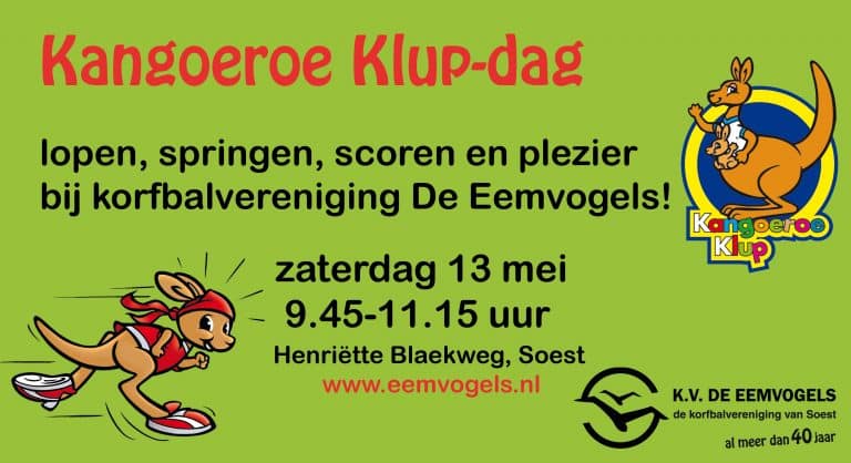 Kangoeroes (3 t/m 6 jaar) bij Soester korfballers