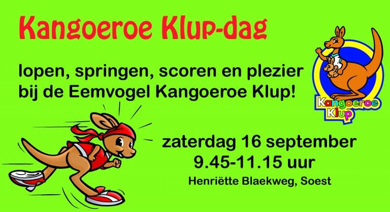 Kangoeroe Klup-dag: vertel het verder