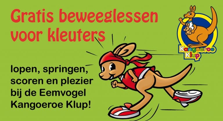 De Eemvogels biedt gratis beweeglessen voor kleuters