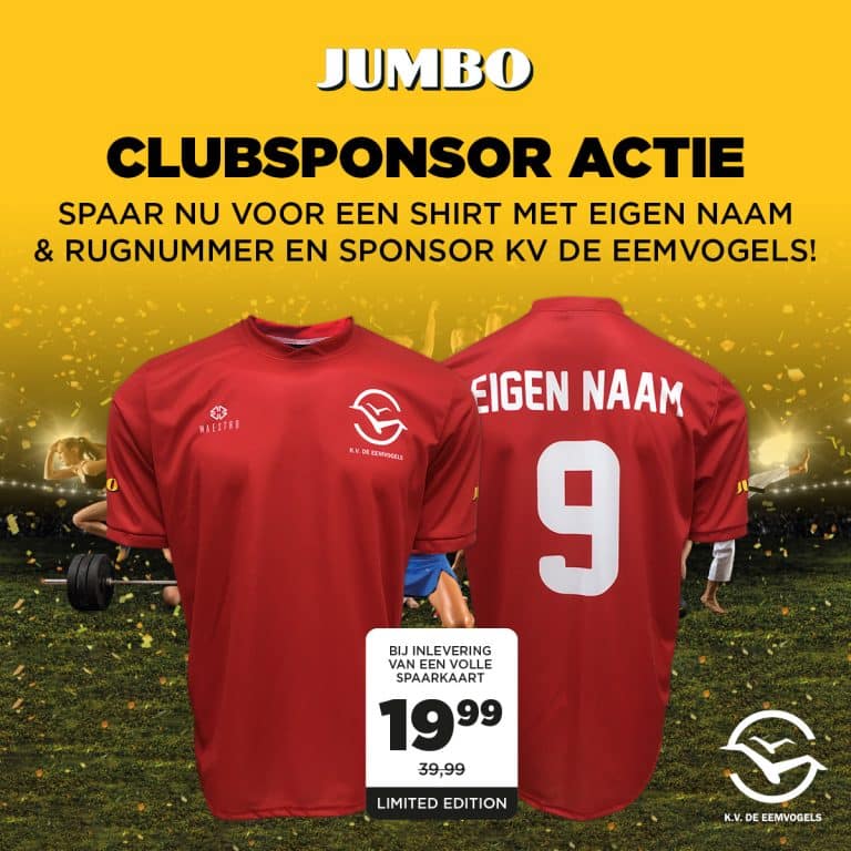Spaaractie voor Eemvogel shirts van start!