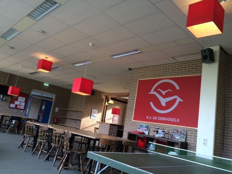 De Eemvogelkantine krijgt steeds meer kleur